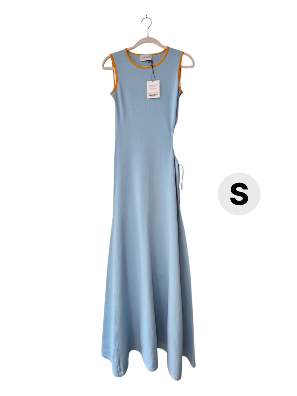Romy Lou Lou Maxi Dress with cutout Blue Small, Medium NWT - Picture 7 of 11